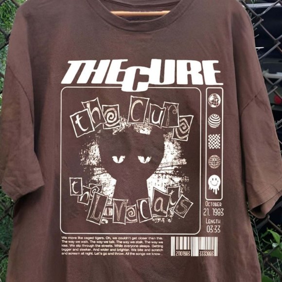 The Cure The Lovecats Shirt, The Cure Funny Music, 90s Vintage The Cure, Gift Lo - Picture 1 of 1